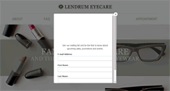 Desktop Screenshot of lendrumeyecare.com